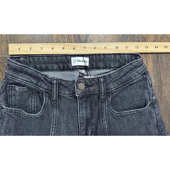 The Drop Jeans Frida Wide Leg Women's Size 25 (24x29) Stone Washed Black NWT - Picture 6 of 11